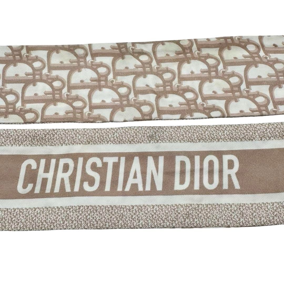 クリスチャンディオール　トロッター柄　ミッツァ　リボンスカーフ　Dior Christian Dior クリスチャン・ディオール スカーフ ミッツァ