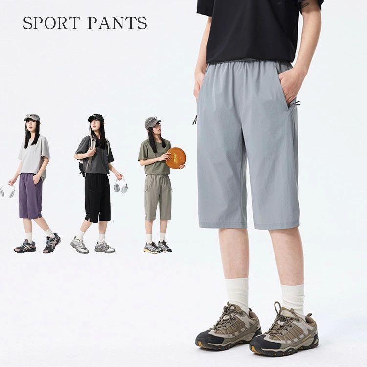 ハーフパンツ スポーツ メンズ メンズ パンツ 夏 膝丈 運動 フィットネス テニス 薄手 カジュアル 接触冷感 カップル zzr052141677be2
