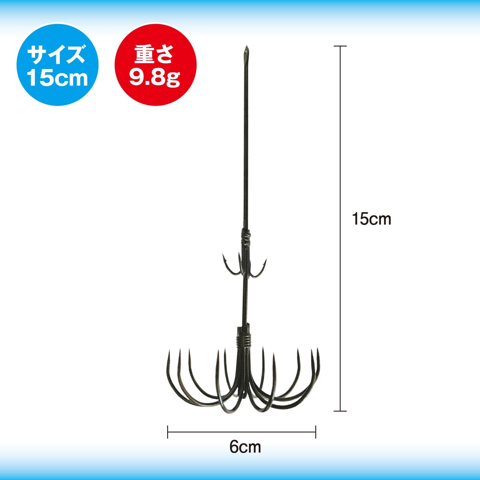 RYASHOP イカフック イカ釣り仕掛け イカ釣り ヤエン エギング 金串針