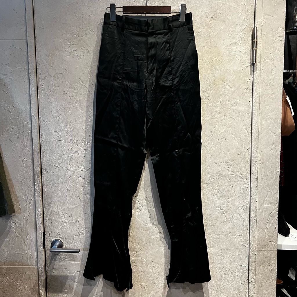 Y|PROJECT ワイプロジェクト 21ss Flare Pantsパンツ ブラック size EU36 代官山A05