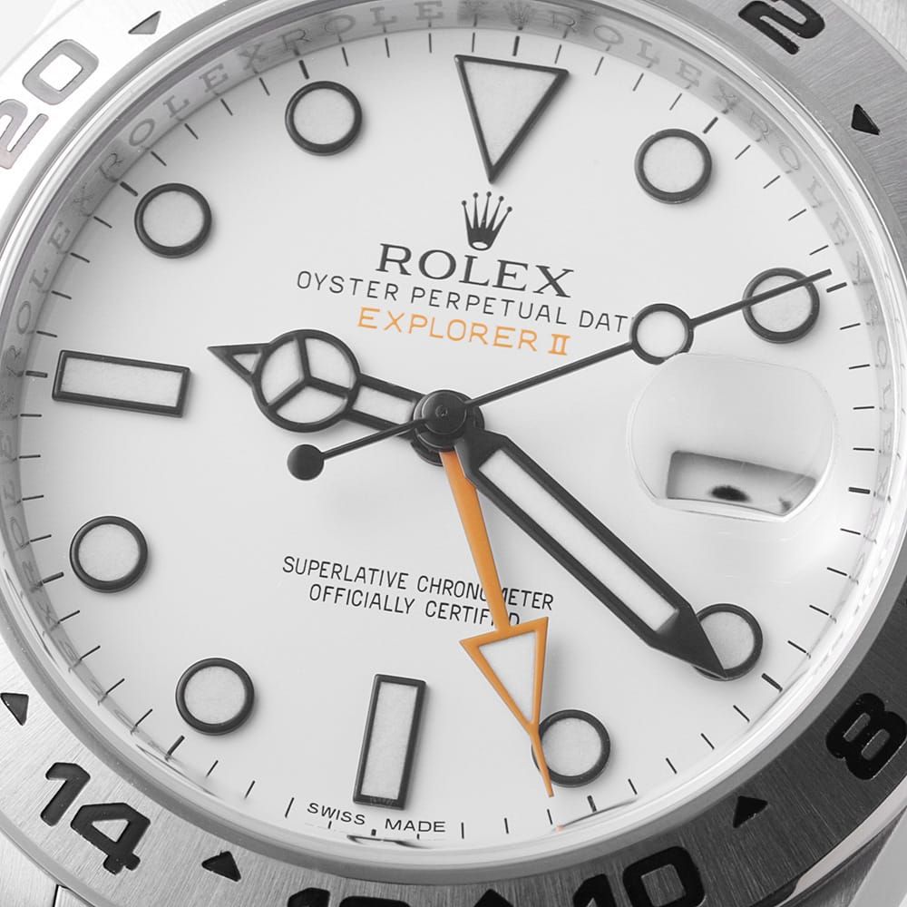 ロレックス エクスプローラーII 216570 ホワイト G番 中古 メンズ