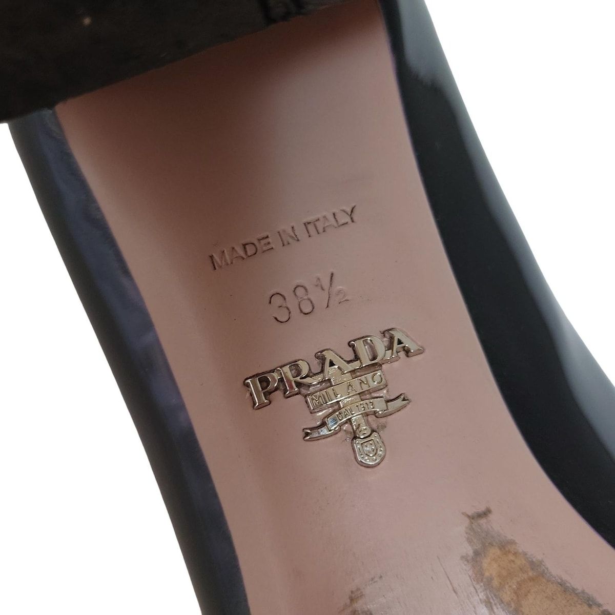 PRADA(プラダ) パンプス 38 1/2 レディース - 黒 レザー - メルカリ