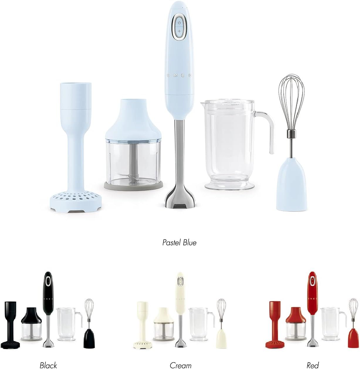 値下げ！　SMEG スメッグ　クリーム　ホワイト　ブレンダー　マッシャー SMEGスメッグハンドブレンダー クリーム HBF02CRJP - メルカリ