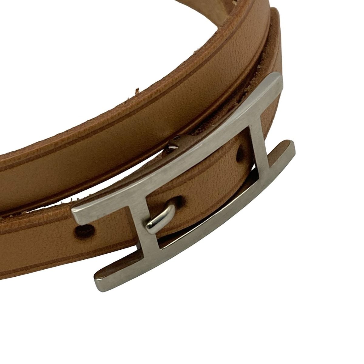 【匿名配送】HERME'Sエルメス　アピ　ブレスレット　❤︎ HERMES/エルメス】 アピ 2連 ブレスレット レザー 14.6g 16.5