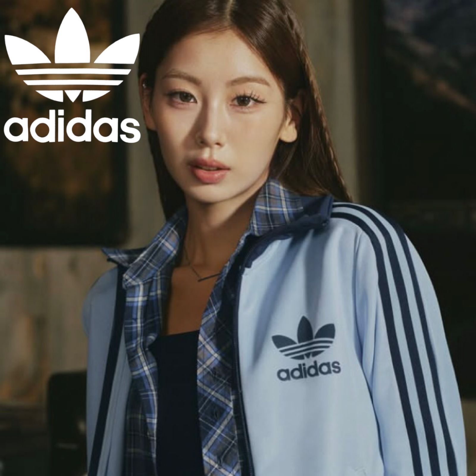 新品⭐️女性L 80s復刻adidasトラックジャケット ベージュ×モカ