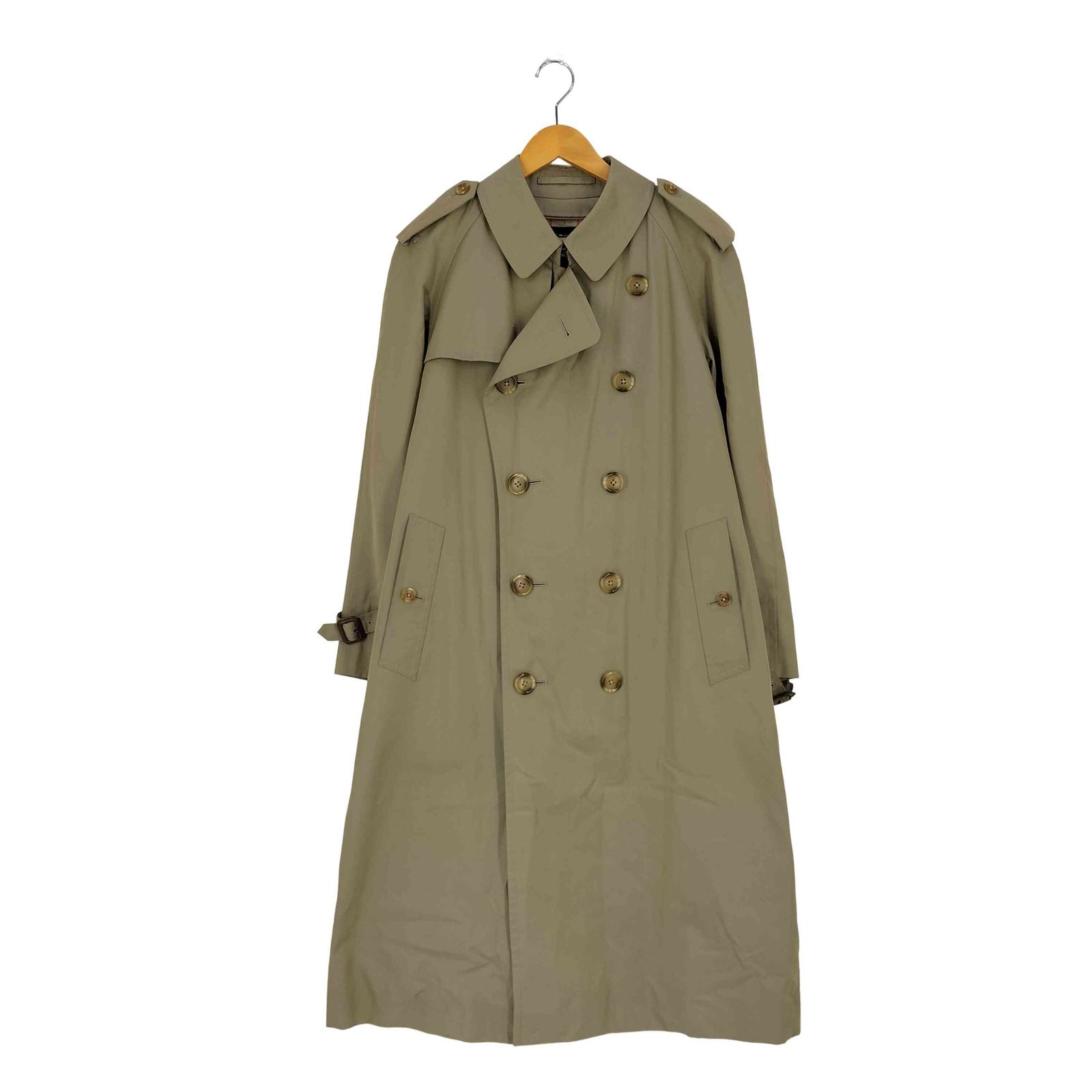 バーバリーロンドン　11号　グレー　ノバチェック トレンチコート　ロング　刺繍 バーバリーロンドン11号グレーノバチェック トレンチコートロング刺繍