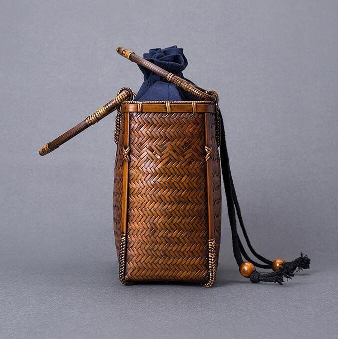 新品・未使用】特売☆*收納籃*收納*竹編細工籠*竹細工