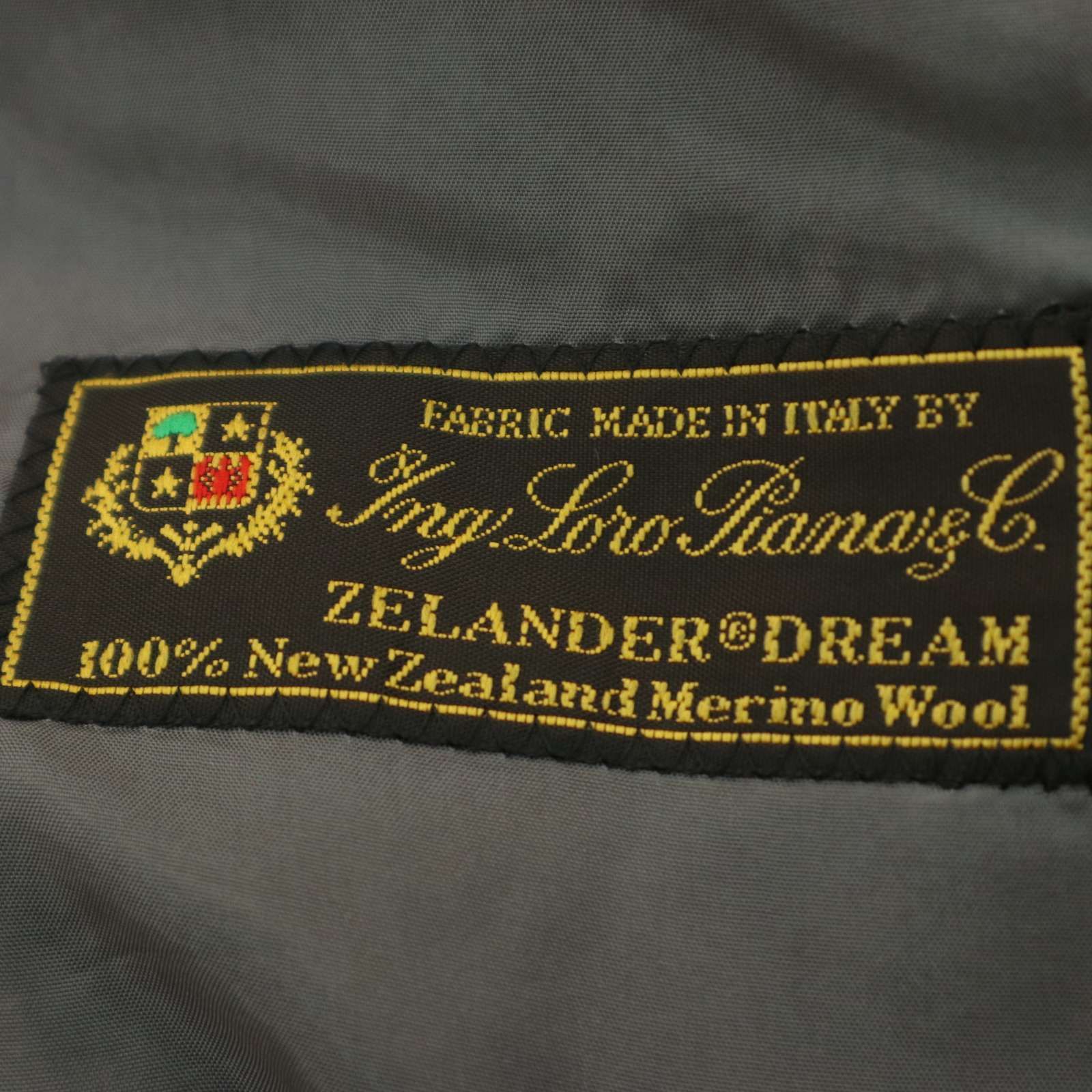 【美品】春夏テーラージャケット　イタリア最高級生地ロロピアーナ チェンジポケット Le Chic ルシック 春夏 背抜き ロロピアーナ生地☆ ZELANDER