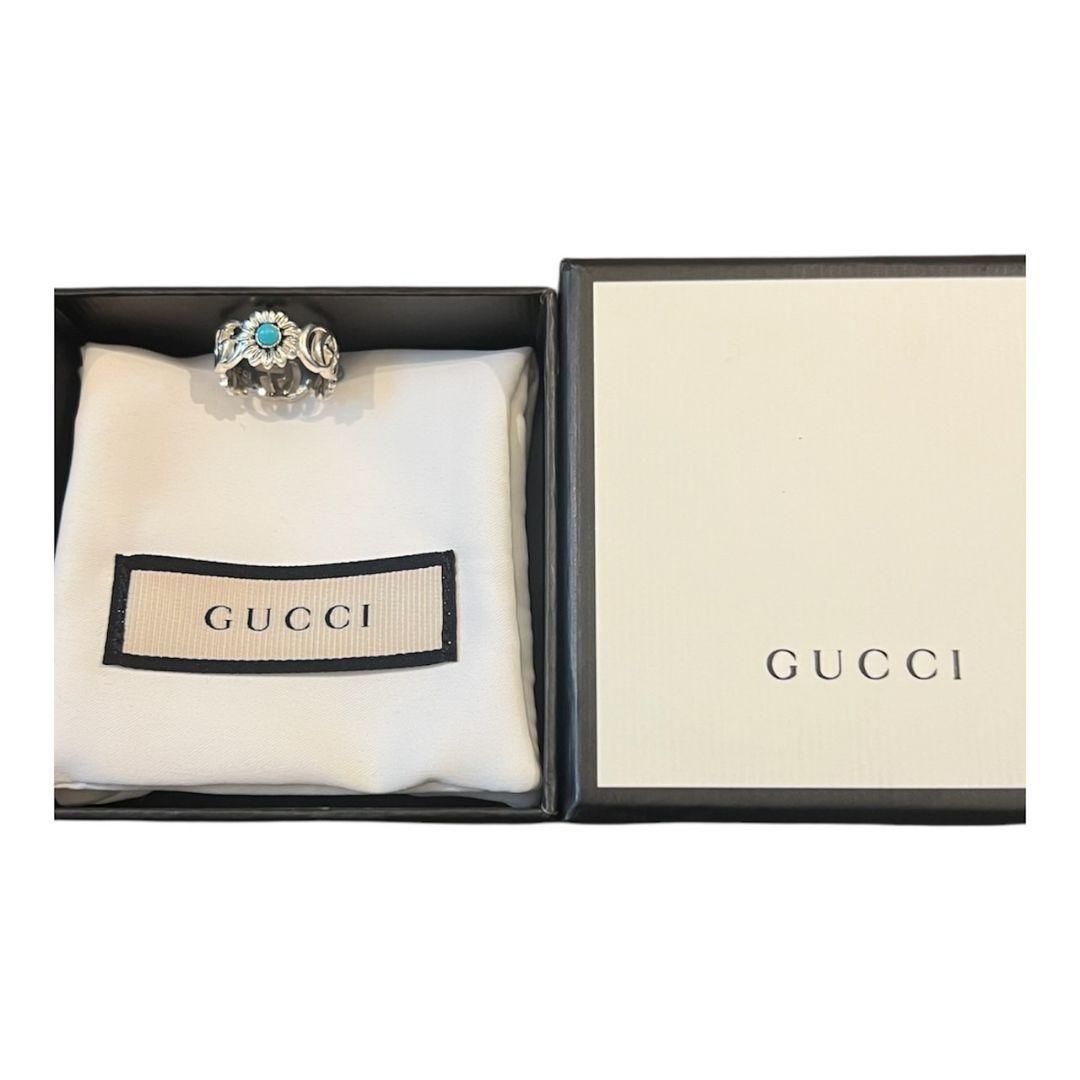 【GUCCI】 ダブルG フラワーリング シルバー925 グッチ ユニセックス GUCCI ダブルG フラワーリング シルバー925 グッチ ユニセックス