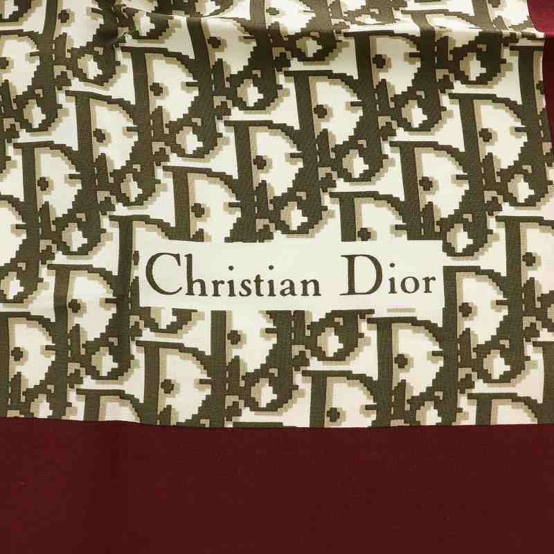 美品　Christian　Dior　トロッター　大判　シルクスカーフ　ブラウン 楽天市場】ディオール スカーフ トロッターの通販