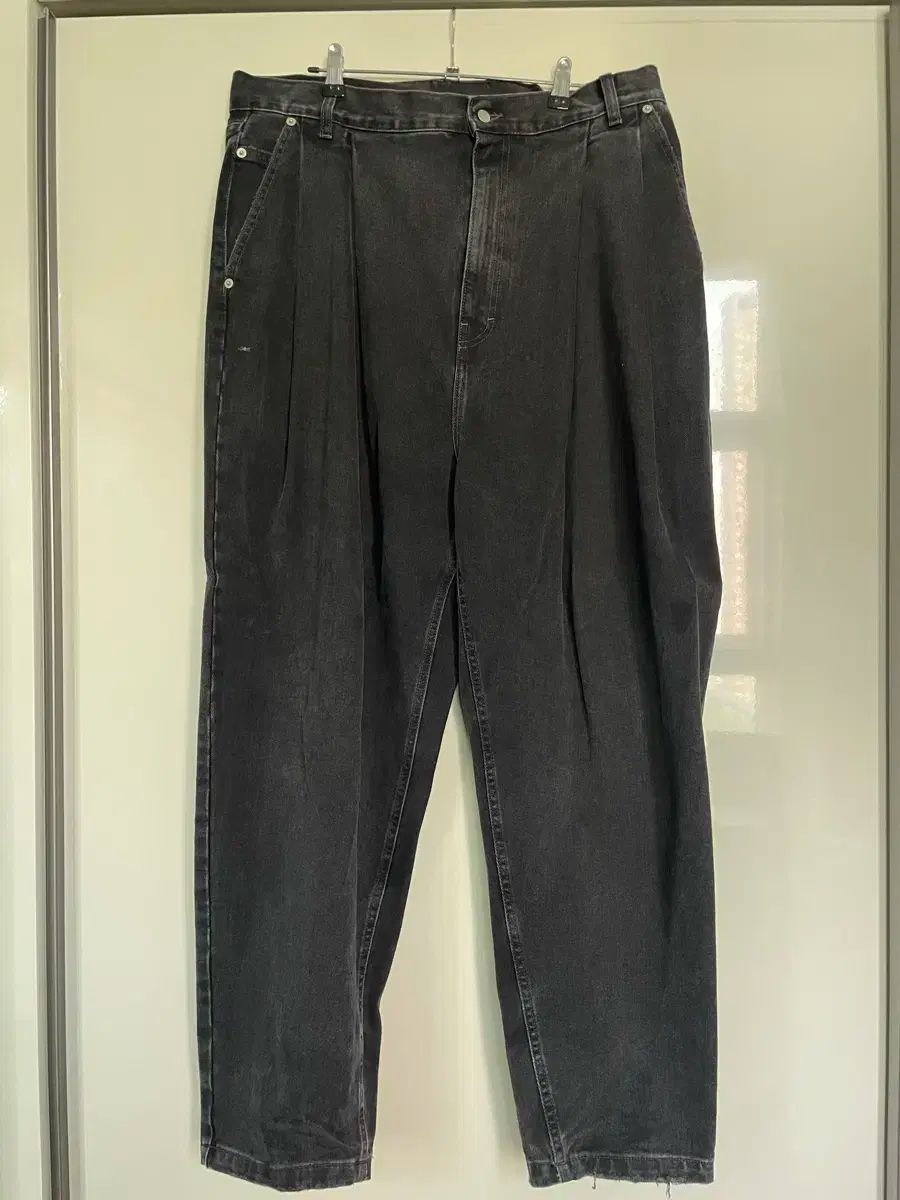 Hed mayner ヘッド マナー 22 シーズン プリーツ デニム 黒 L