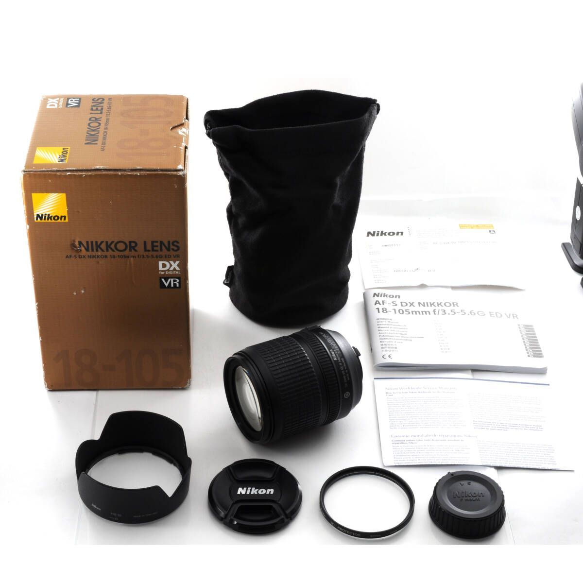 ニコン Nikon AF S DX NIKKOR 18 105 mm F 3 5 6 G ED VR ズームレンズ ポーチ付き M 530