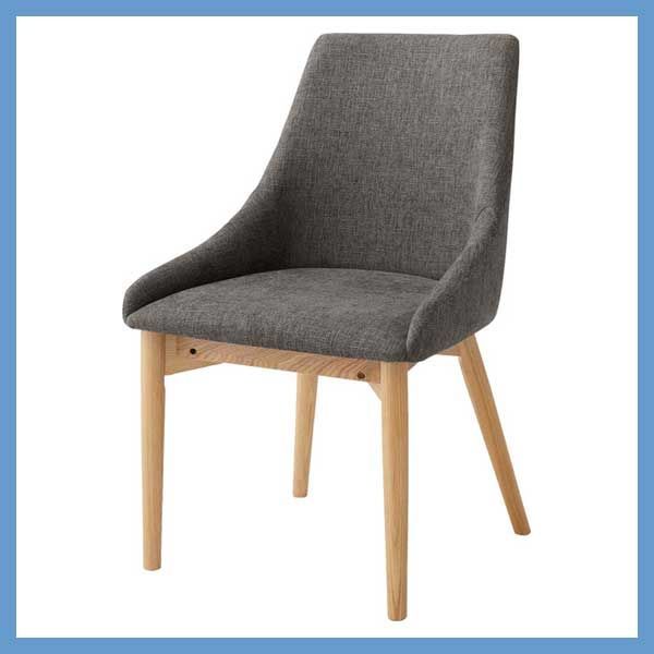 天然木 アッシュ のダイニングチェア ハイバック W53×D57×H85×SH45cm No.611 ブラウン