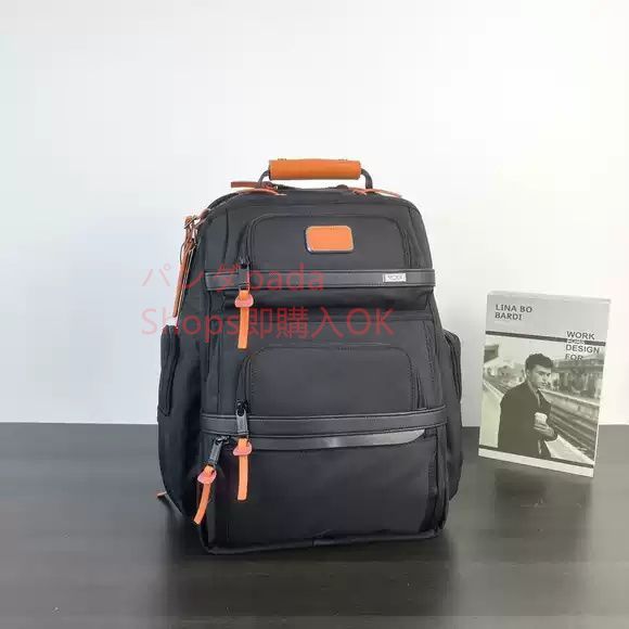 TUMI トゥミ バックパック Alpha 3 ブリーフパック 2603578D3 メンズ ビジネスバッグ BACKPACK リュック  BLACK/NAVY ブラック+オレンジ - メルカリ