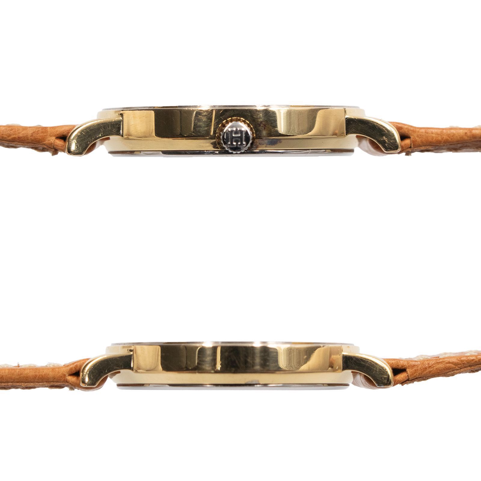 送料無料 エルメス 腕時計 クォーツ レディース ピュールサング 黄色