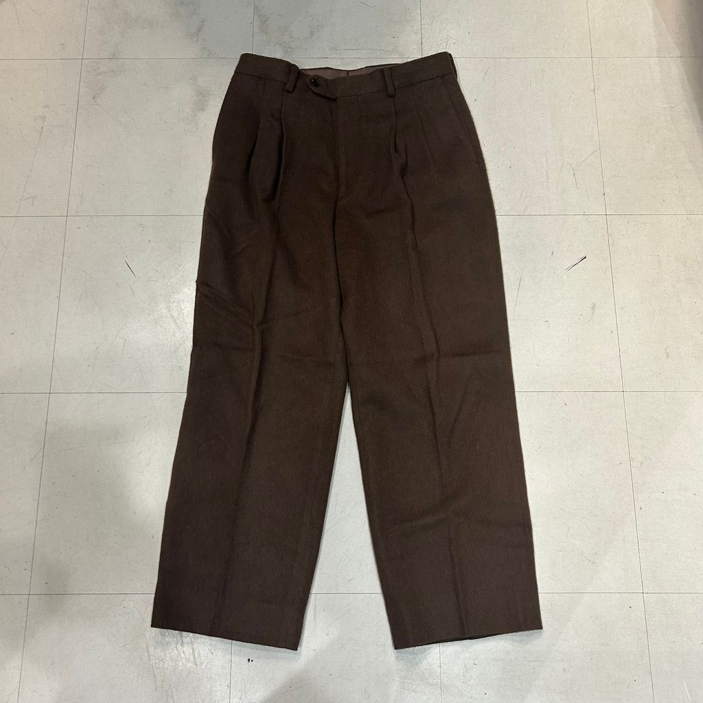 AURALEE オーラリー 23AW/BABY CAMEL FLANNEL SLACKS スラックスパンツ