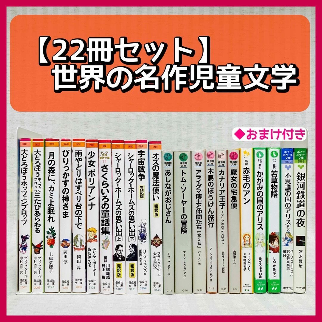 22冊】世界の名作児童書 偕成社・福音館 他 小説 学校指定図書含む