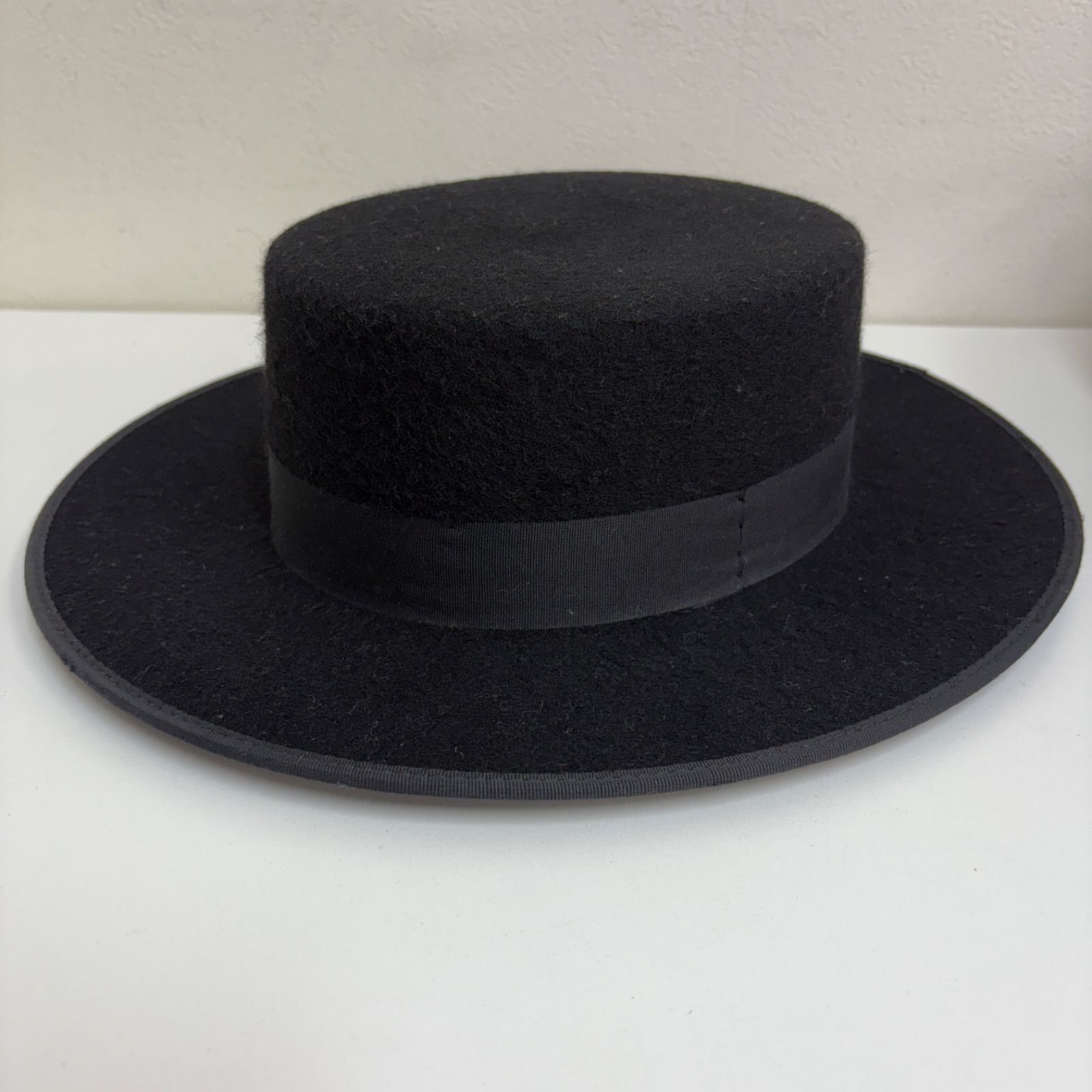 IBERIA SEVILLA コルドベス フラメンコ 帽子 ハット 57サイズ 黒 スペイン製 ケース付き