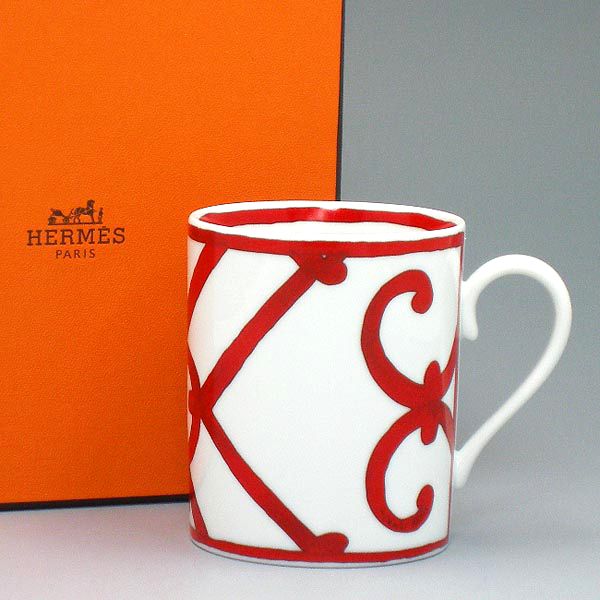 エルメス HERMES カップ 11032P Balcon Du Guadalquivir バルコン デュ ガダルキヴィール マグカップ レッド herm-011032-1p