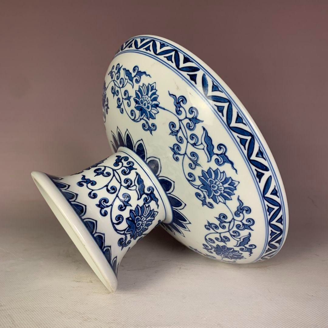景徳鎮 青花果実紋六方鉢 盆栽 陶磁器 装飾品  工芸品  美術品  置物 中国美術 青花富貴花鳥図大果盆 景徳鎮 陶磁器 装飾品 工芸品