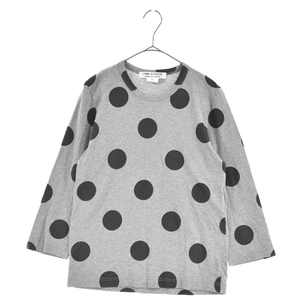 COMME des GARCONS (コムデギャルソン) ドット 長袖 Tシャツ グレー