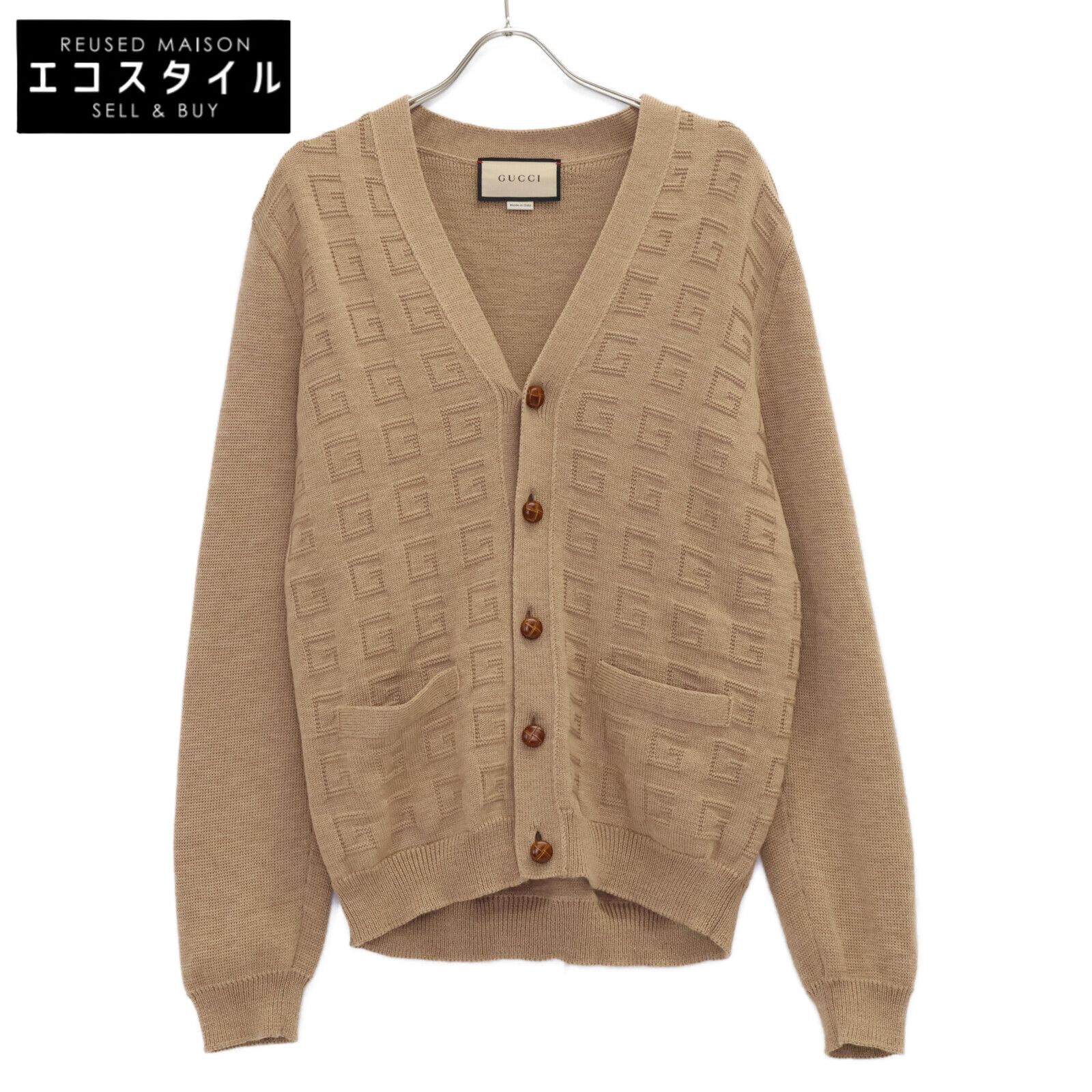 GUCCI グッチ　カーディガン　ハート GUCCI - GUCCI GG柄 ウール ニットカーディガンの通販 by CYCLE
