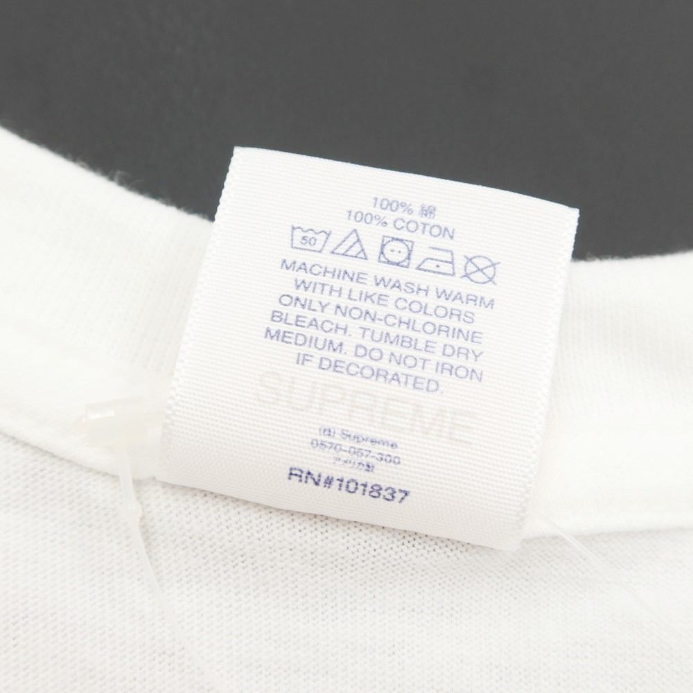 【中古】シュプリーム Supreme 2023年春夏 New York Tee コットン 半袖 クルーネック Ｔシャツ ホワイト【サイズL】【メンズ】