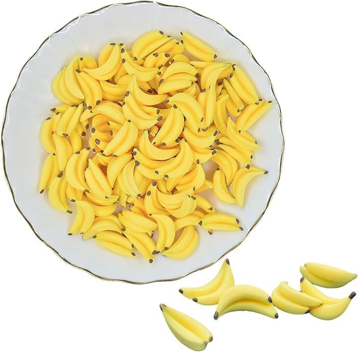 Thumbnail of NOELAMOUR Banana Food Sample Mini Banana Model Cute Realistic Fruit Model Food Model Display Props Ornament (Set of 50)