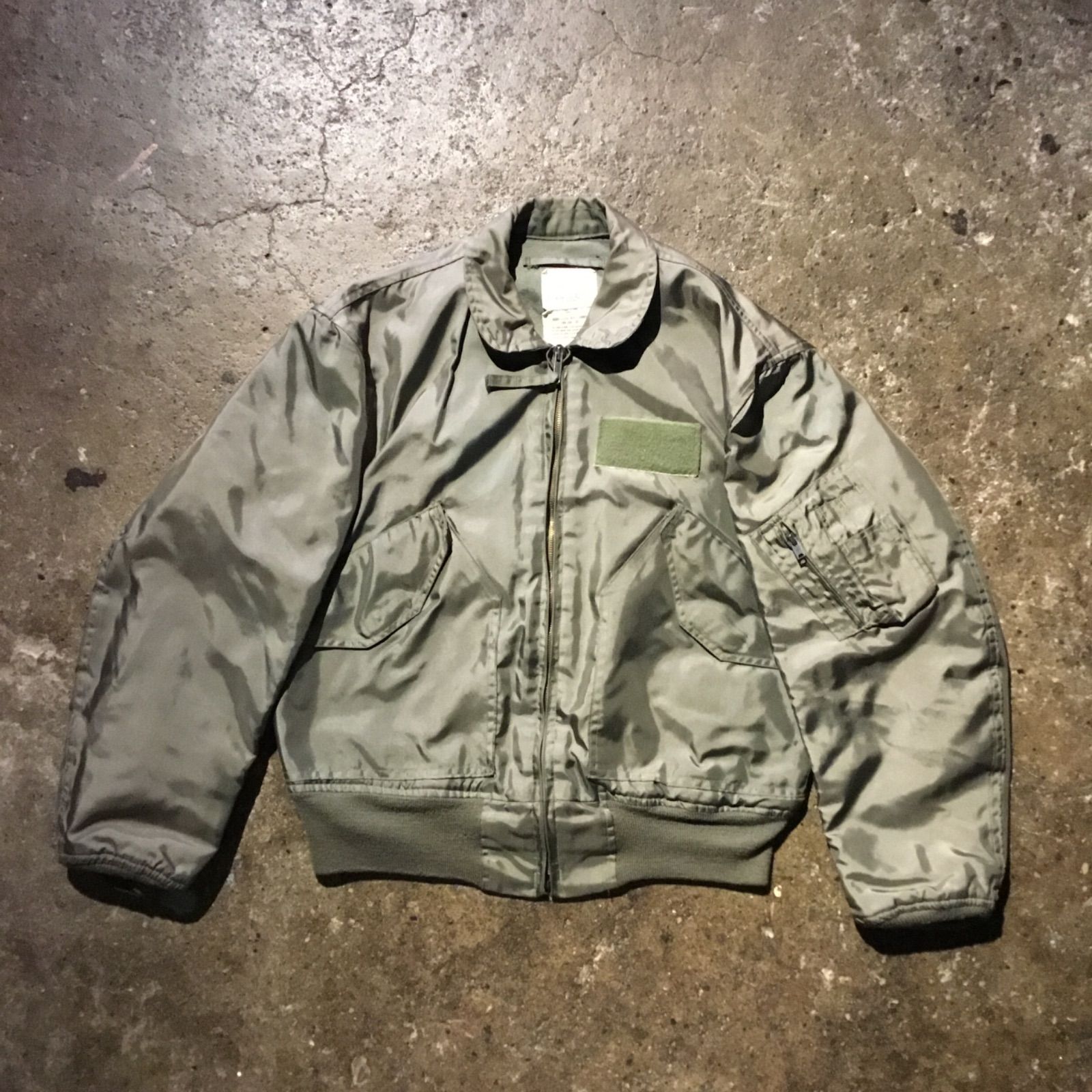 ミリタリー military 90s USAF CREATIVE APPAREL社 CWU-36P フライトジャケット mil-j-83382c カーキ M