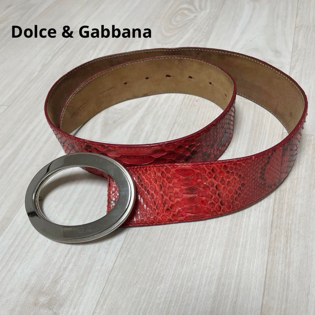 Dolce - Gabbana ドルチェ-ガッバーナ レッド ベルト 95-38