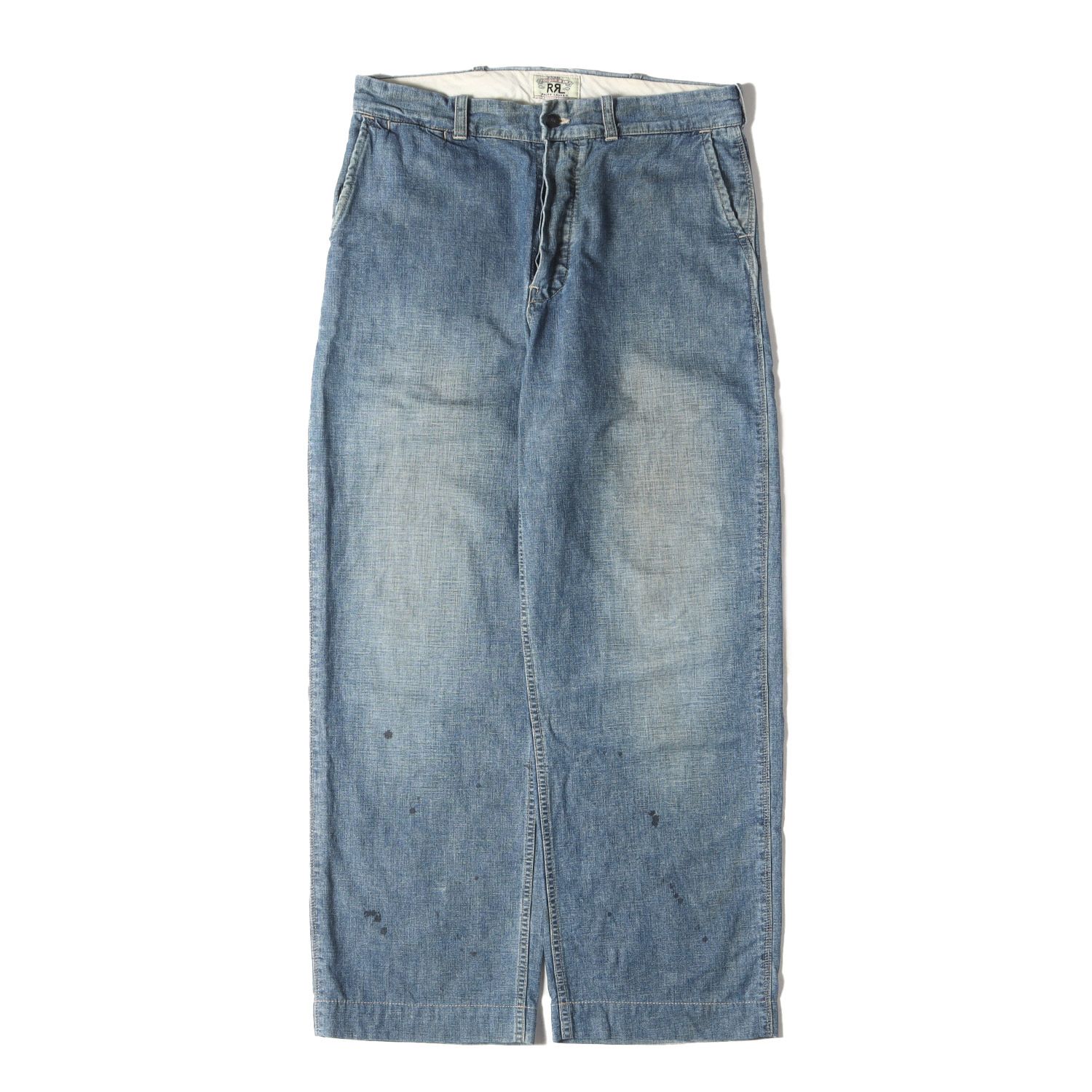 RRL ダブルアールエル パンツ サイズ:34 00s ヴィンテージ加工 トラウザー デニムパンツ インディゴ ボトムス ジーンズ ジーパン【メンズ】