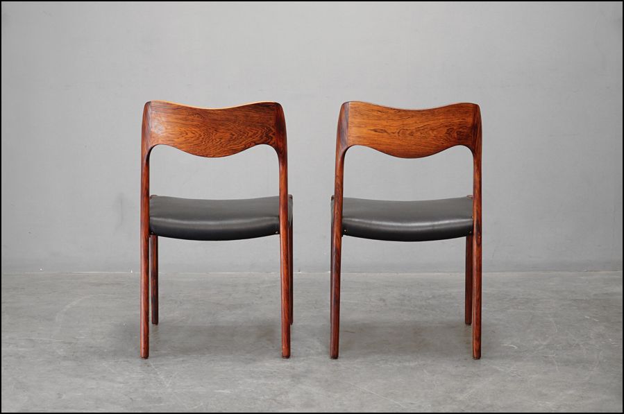 4脚セット JLモラー ダイニングチェア デンマーク ダイニングチェア