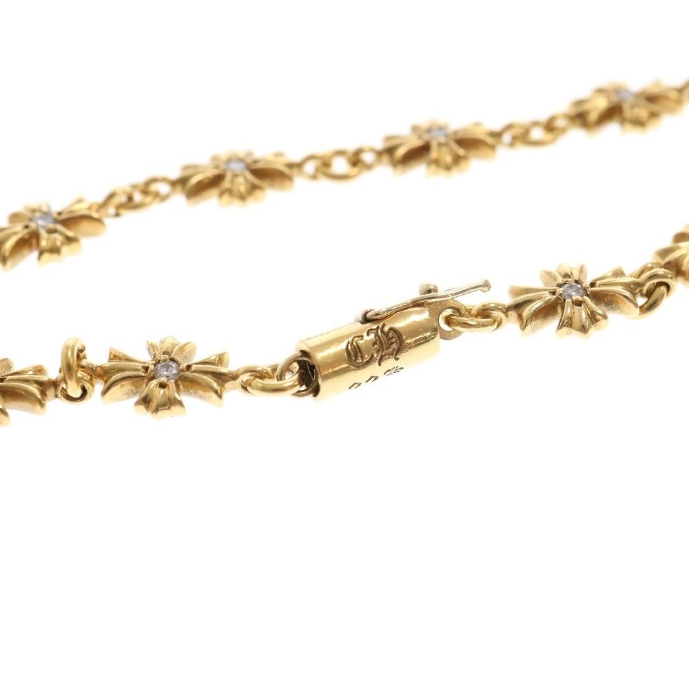 タイニーE CHプラスブレスレット 22K withパヴェダイヤモンド CHROME HEARTS (クロムハーツ) 22K TNY E CH PLS P/DIA タイニーE CH