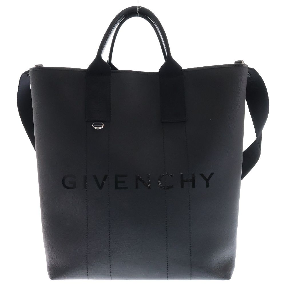 GIVENCHY ジバンシー レザー チェーン トートバッグ キルティング 黒