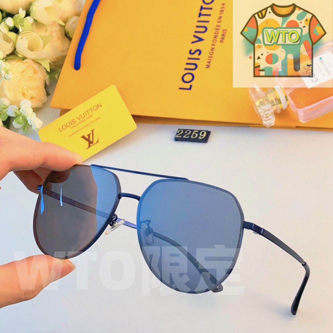 LV 2024 年式 エレガントなメンズ用 偏光サングラス（ハムグラス
