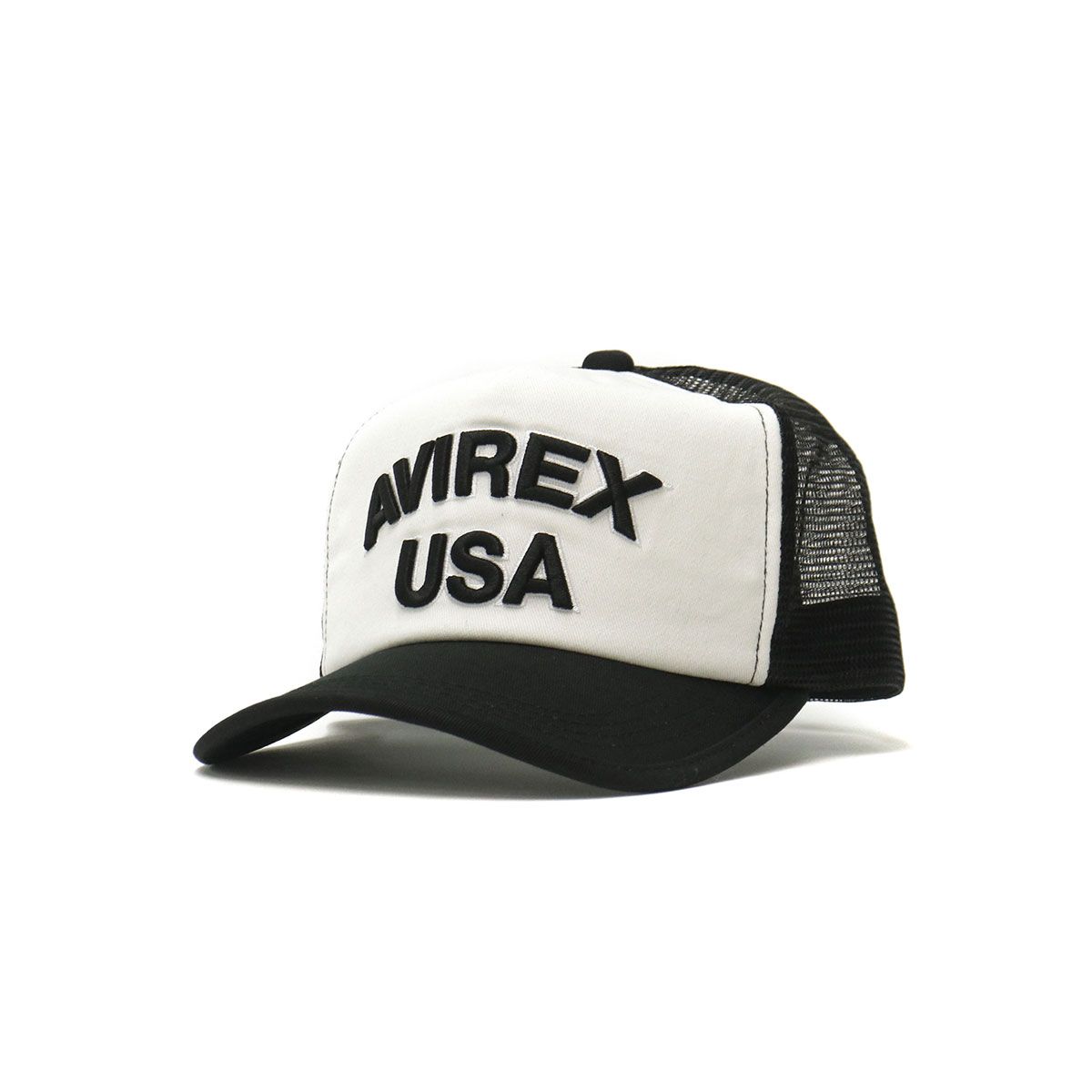 アヴィレックス キャップ AVIREX HEAD WEAR AX USA メッシュキャップ 帽子 メンズ レディース アビレックス 14407200 ホワイト(01)