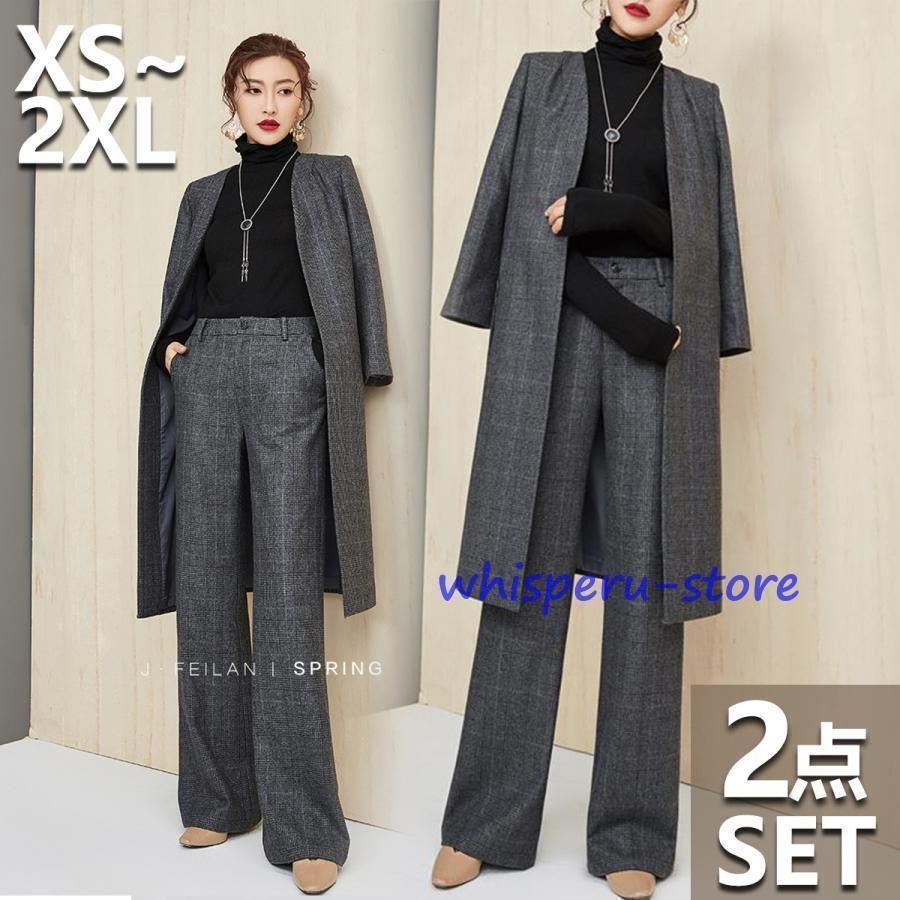 卒業式 服 母 スーツ セットアップ レディース 春 ブレザー ワイドパンツ 服 ジャケット 秋 冬 ハイウエスト ウエストゴム 30代 50代 40代 入学式 卒園式 入園式