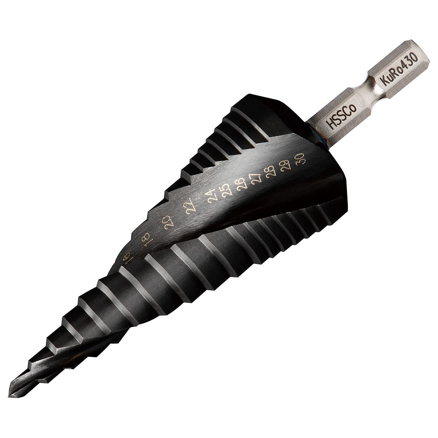 商品 ウイニングボアー KUROステップドリル 窒化チタンアルミコーティング 4-30mm KURO-430