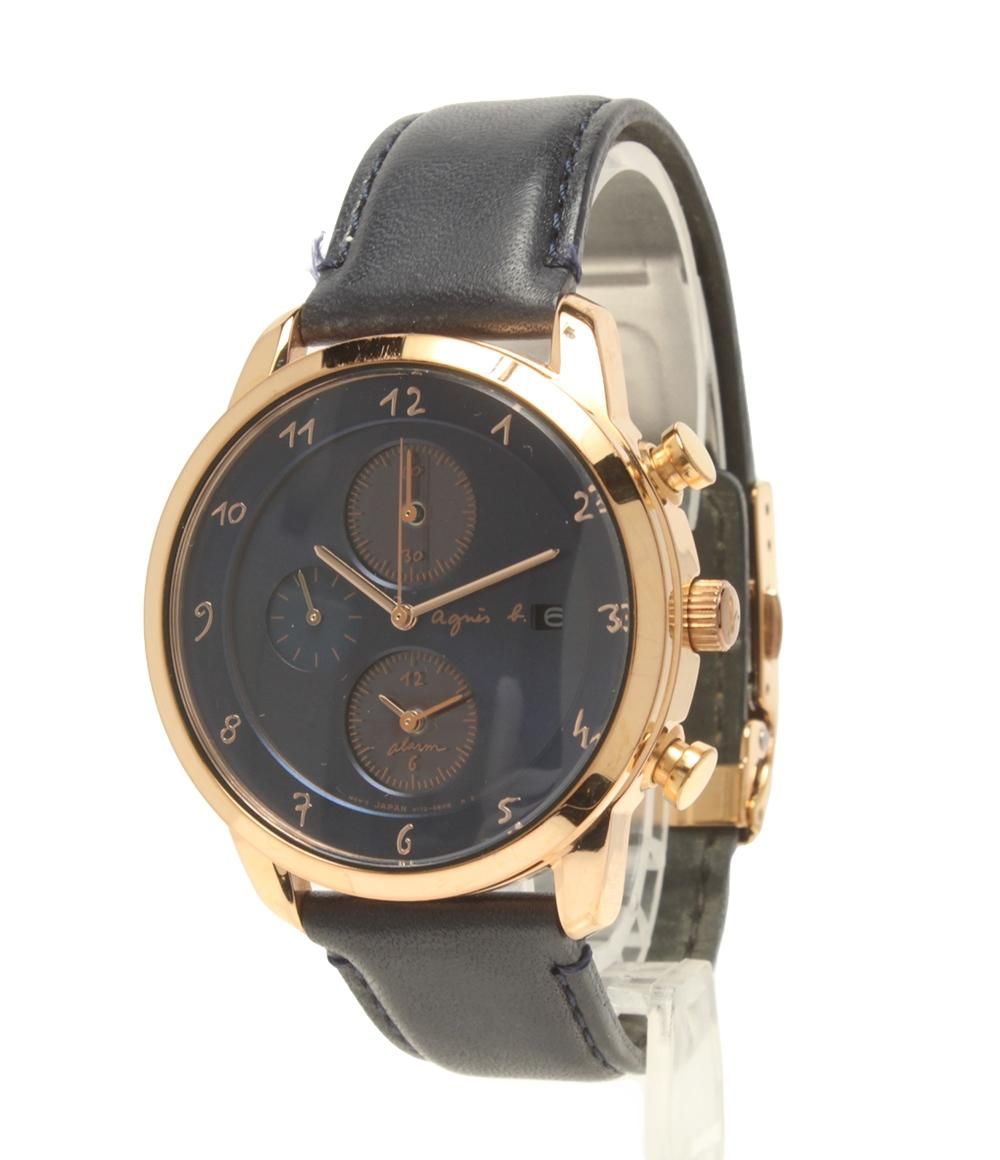 アニエスベー 腕時計 V172-KKC0 ソーラー メンズ agnes b. - メルカリ