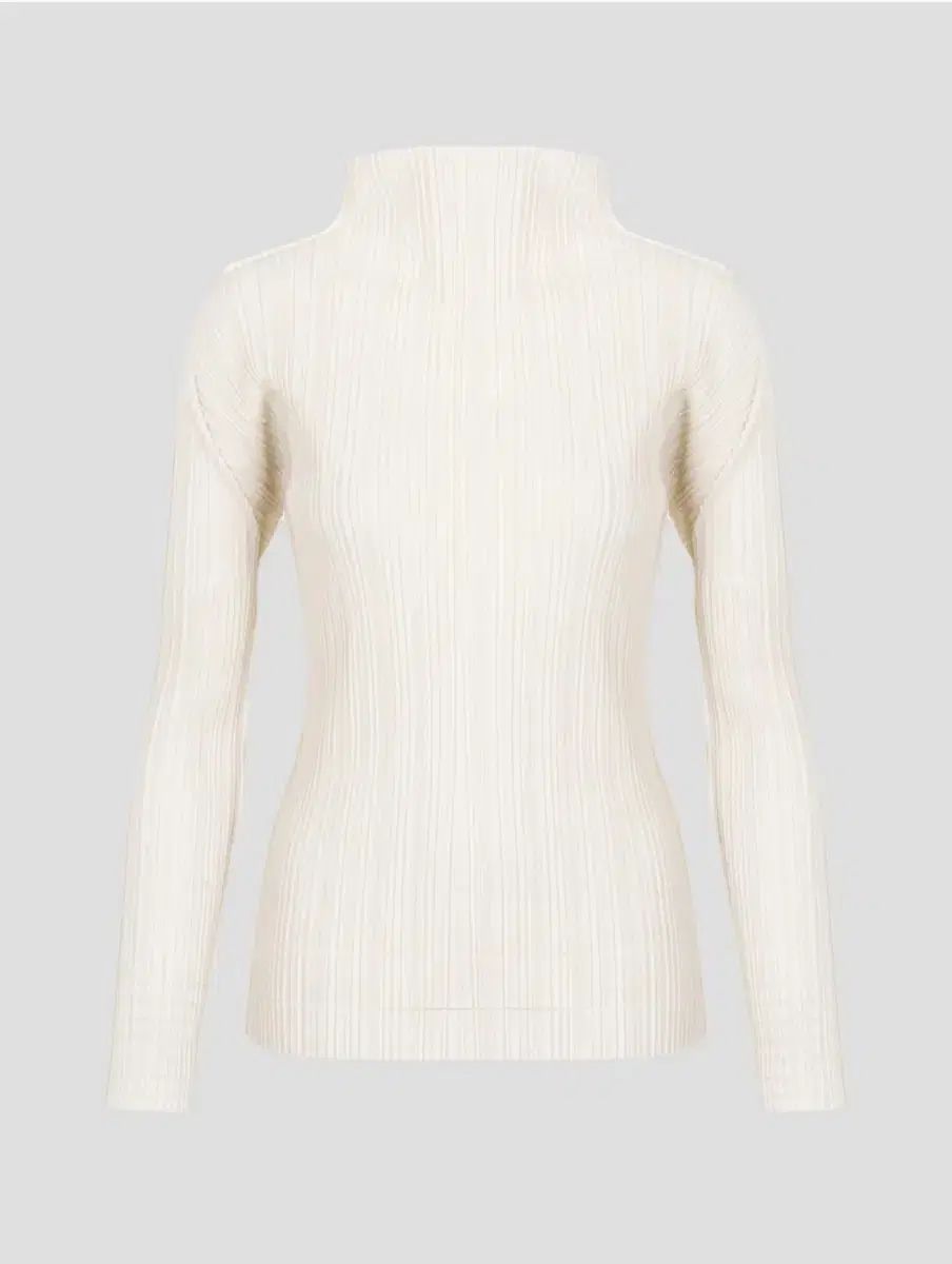 プリーツプリーズ トップス ソフト プリーツ 長袖 トップス オフホワイト F サイズ