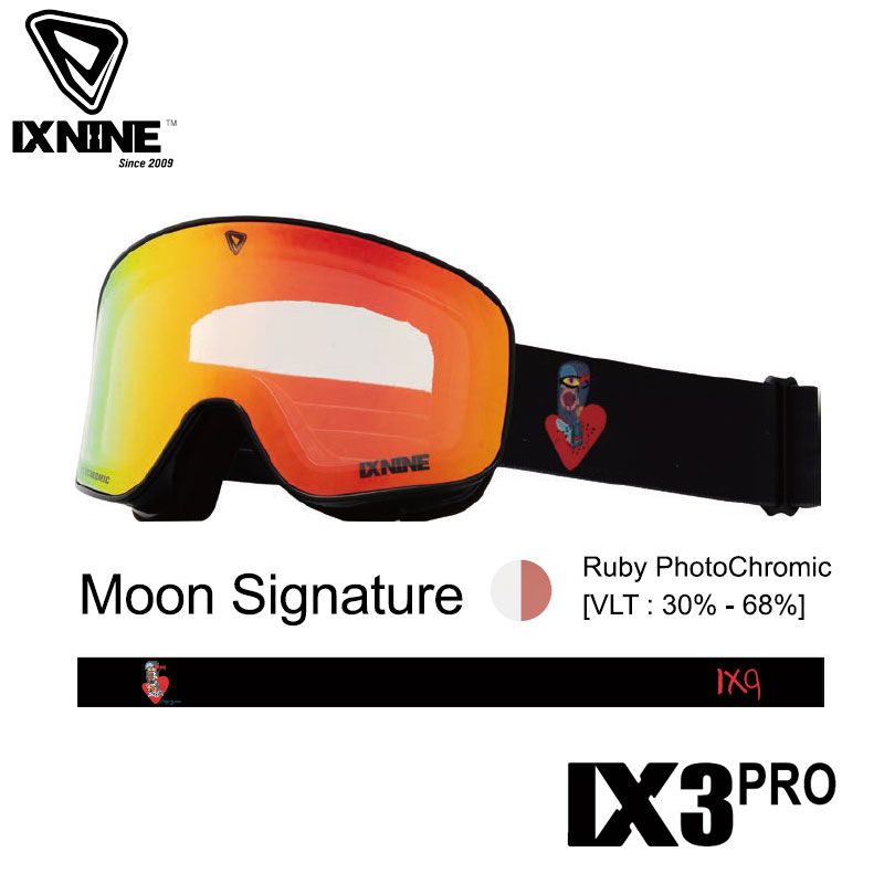 スキー・スノーボードアクセサリー IXNINE IX3PRO Moon PhotoChromic IXNINE IX3PRO Moon PhotoChromic br> 20-21 アイエックスナイン
