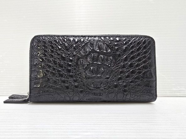 新品未使用 GODANE ゴダン カイマンクロコ ダブルファスナー