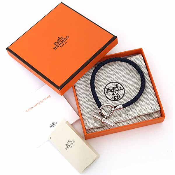 エルメス HERMES レザーブレスレット グレナン ヴォー