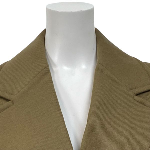 ◆ ステラマッカートニー STELLA McCARTNEY ダブルブレストコート チェスターコート 長袖 カーキ キャメル 38 M 9号 レディース S5W090