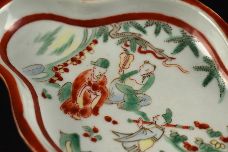 古美術 皿 お皿 中国古美术 古美術 吉戸 - 古赤絵尺皿 | 古美術品専門サイト fufufufu.com