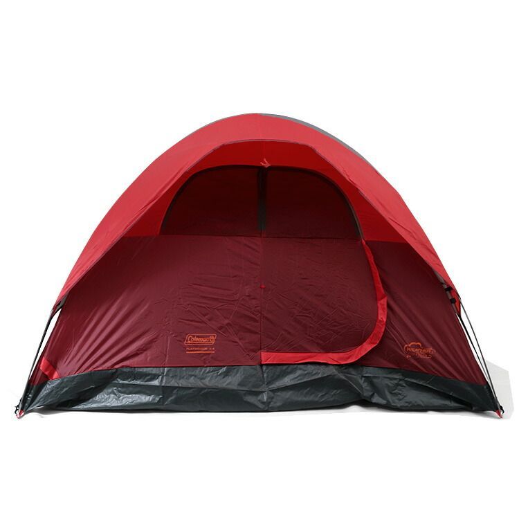割引購入 新品 コールマン フラットウッズ テント 4人用 レッド Coleman ～5人用
