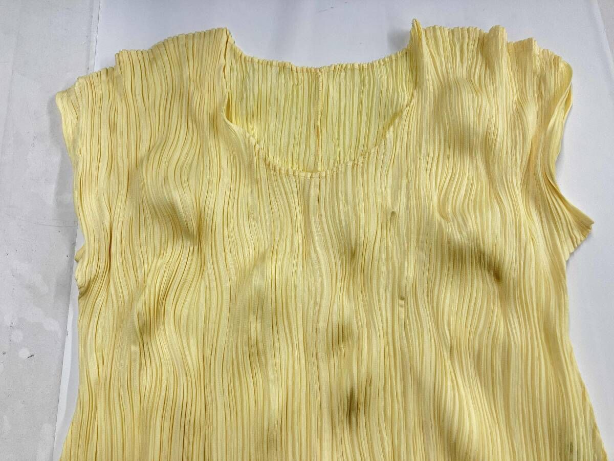 プリーツプリーズ　イッセイミヤケ　金ゴールドリングダイヤモンド柄 半袖チュニック PLEATS PLEASE ISSEY MIYAKE 半袖ワンピース プリーツプリーズ