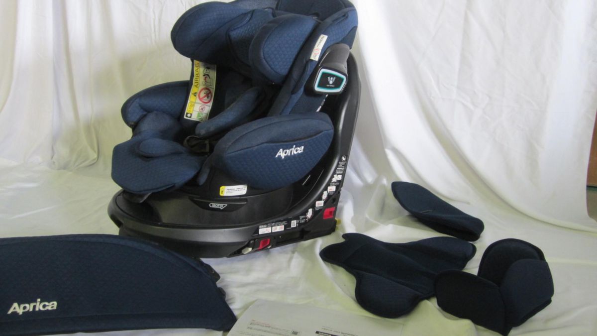 238  ベビー用品 ベビーシート アップリカ チャイルドシート フラディアグロウ ISOFIX 360 セーフティープレミアム カラー ネイビーウォーター