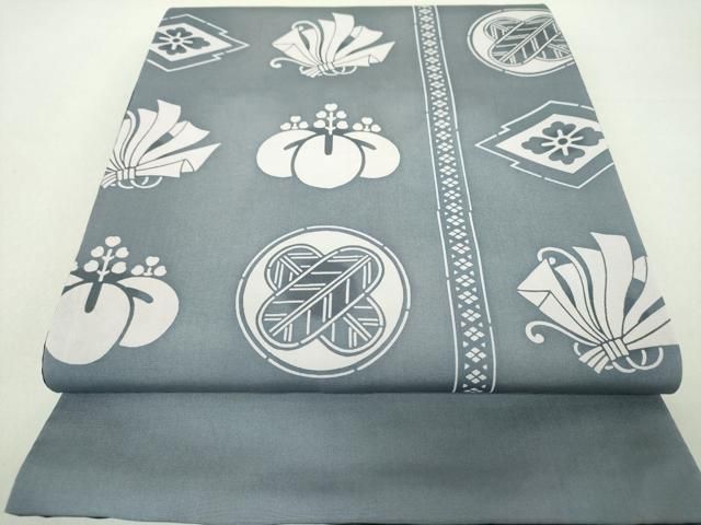 平和屋着物○創作 両面 太鼓柄袋帯 花鳥文 黒地 正絹 逸品 DAAS3539ps