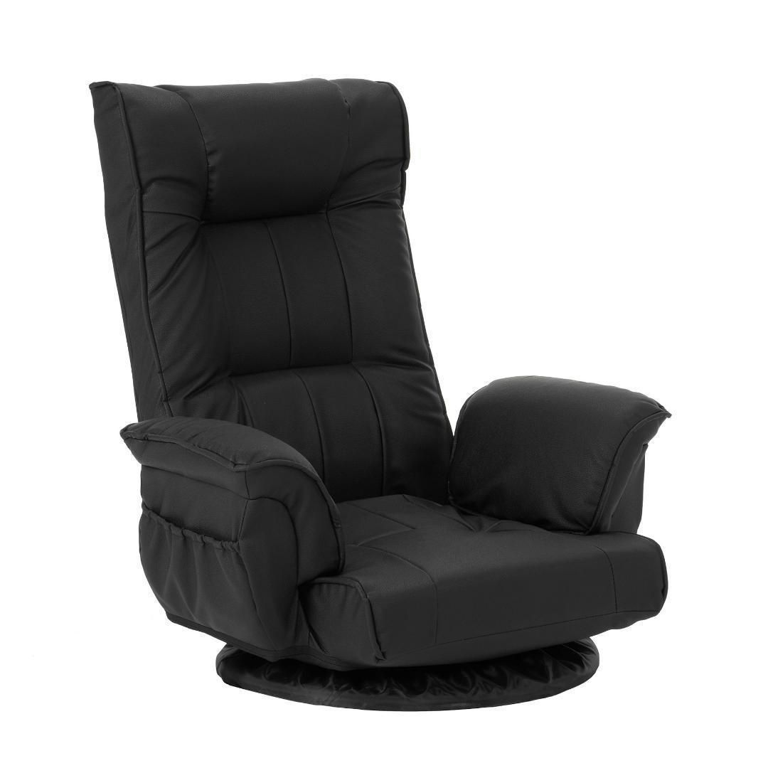 PUレザー】座椅子リクライニング42段ギア リクライニングチェアー